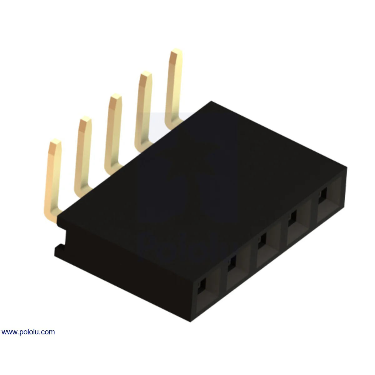 0.1" (2.54 mm) Female Header: Right-Angle - Image 3