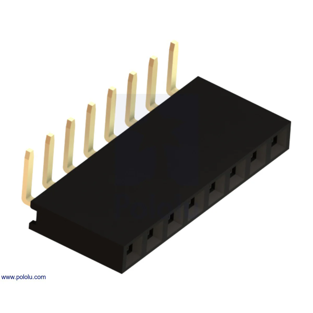 0.1" (2.54 mm) Female Header: Right-Angle - Image 4