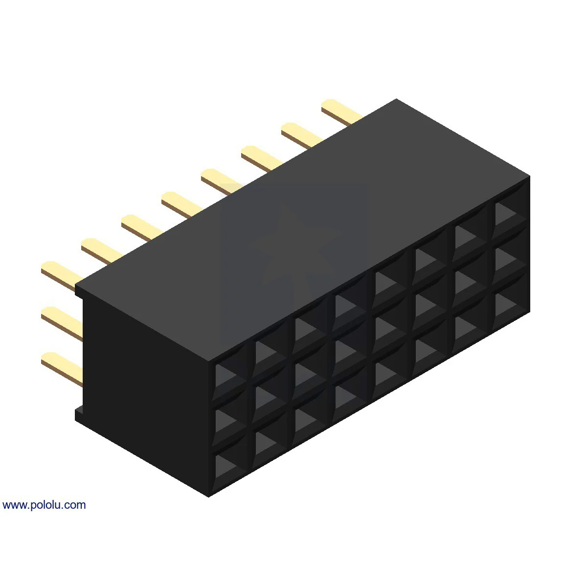 0.1" (2.54 mm) Female Header: Straight - Image 17