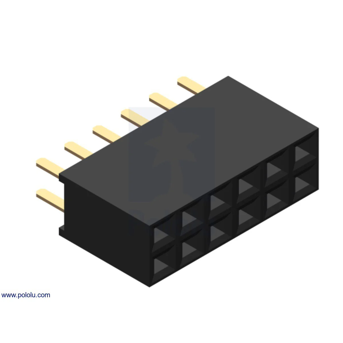 0.1" (2.54 mm) Female Header: Straight - Image 3