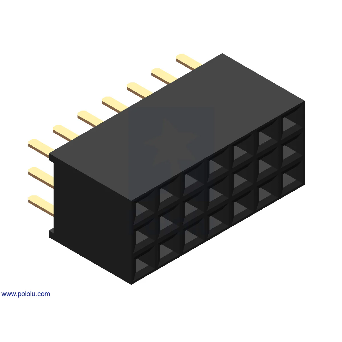 0.1" (2.54 mm) Female Header: Straight - Image 33