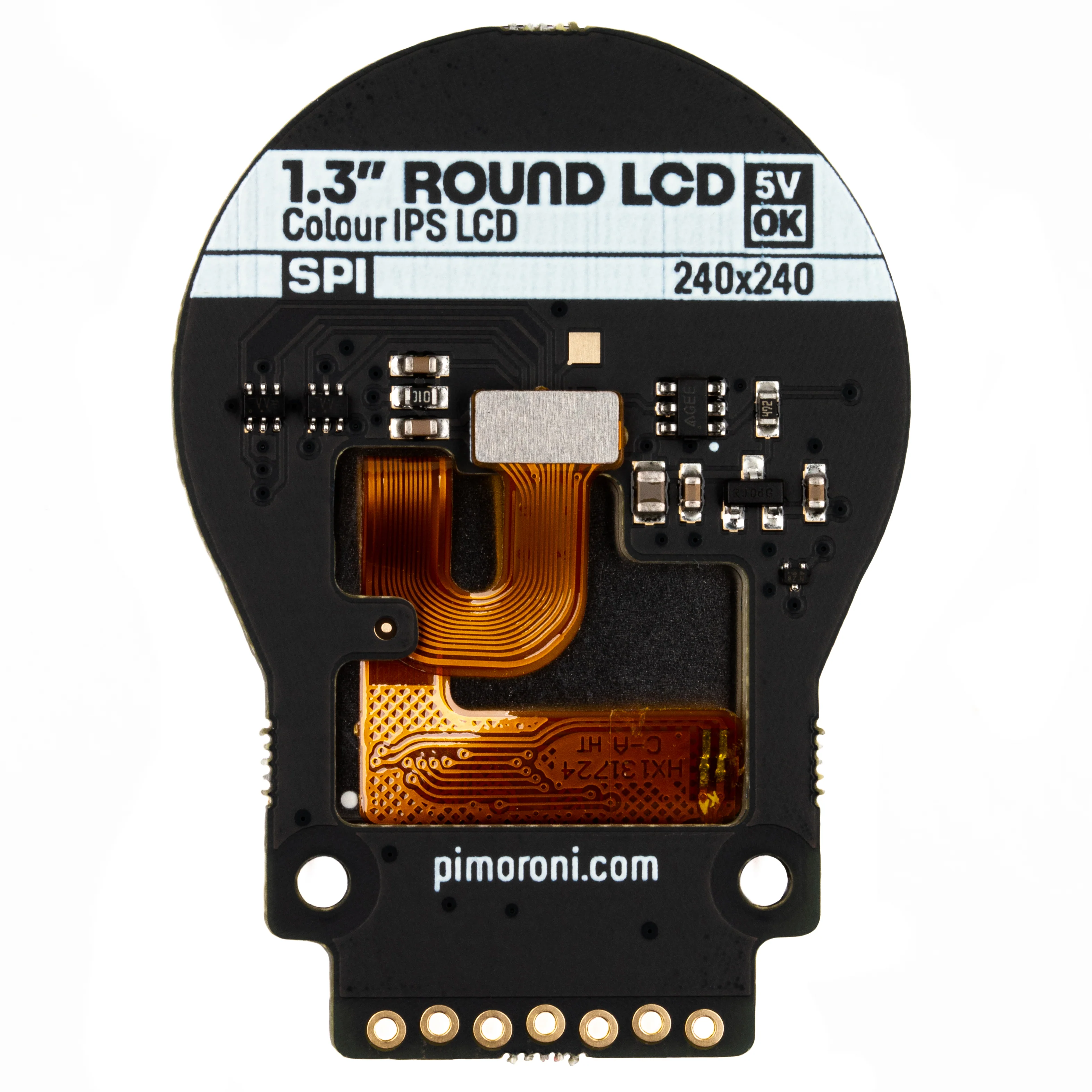 1.3" SPI Colour Round LCD (240x240) Breakout - Image 4