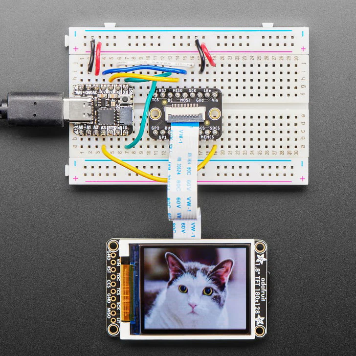 1.8" Color TFT LCD display with MicroSD Card Breakout - ST7735R - Image 7
