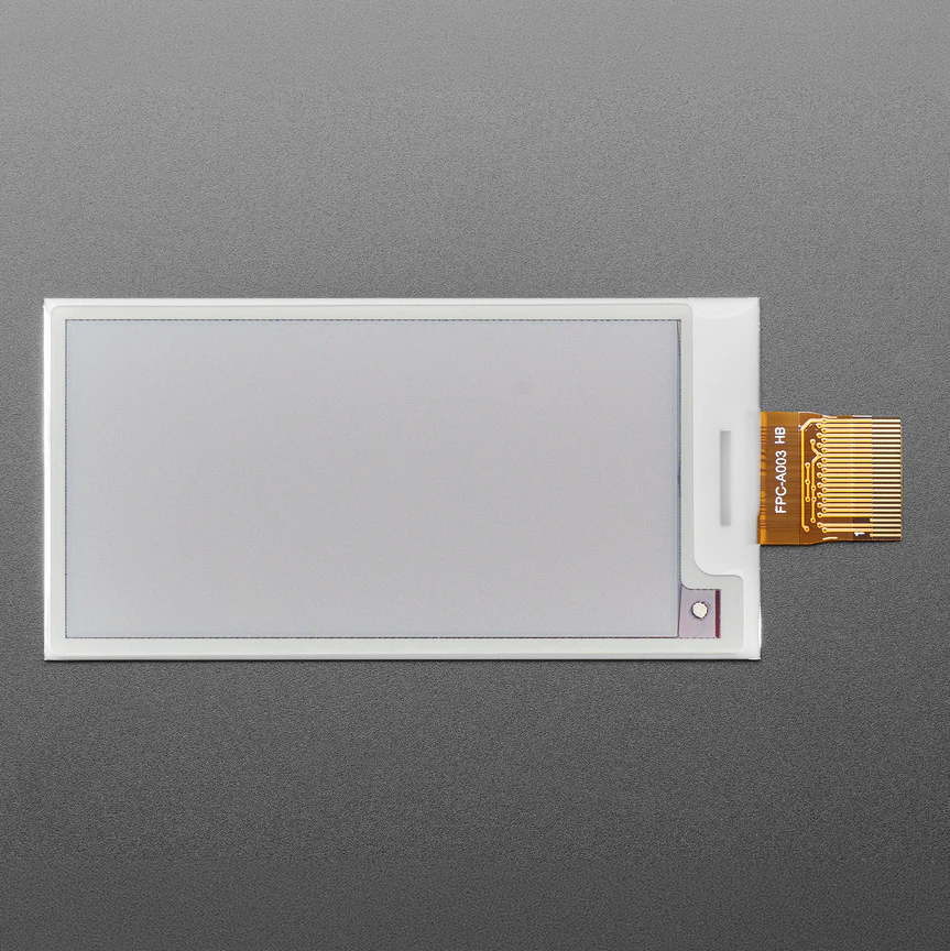 2.66" 296x152 Tri-Color Red / Black / White EInk - Bare Display - SSD1680Z - Image 2