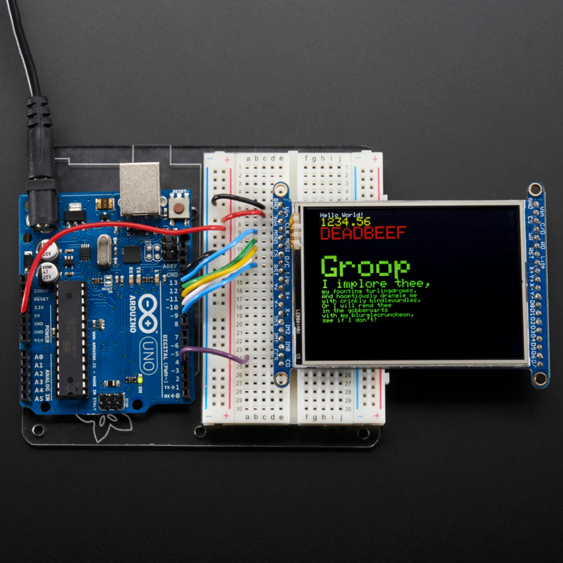 2.8" TFT LCD with Touchscreen Breakout Board w/MicroSD Socket - ILI9341 - Image 2