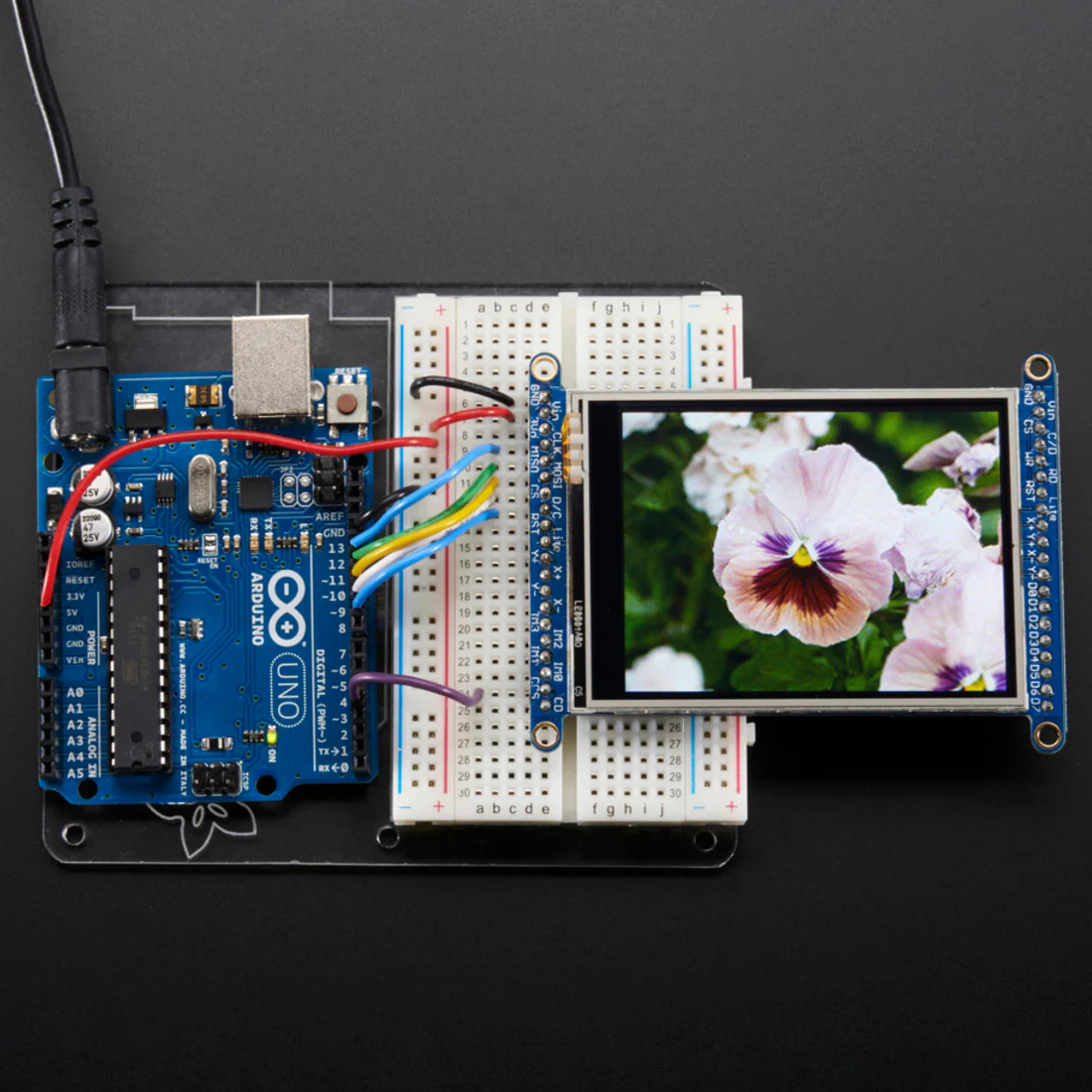 2.8" TFT LCD with Touchscreen Breakout Board w/MicroSD Socket - ILI9341 - Image 3