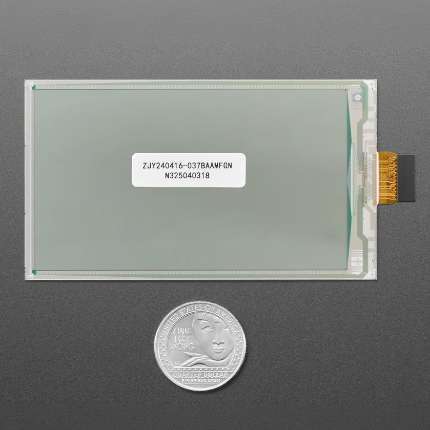 3.7" 416x240 Monochrome Black/White eInk / ePaper - Bare Display - UC8253 - Image 3