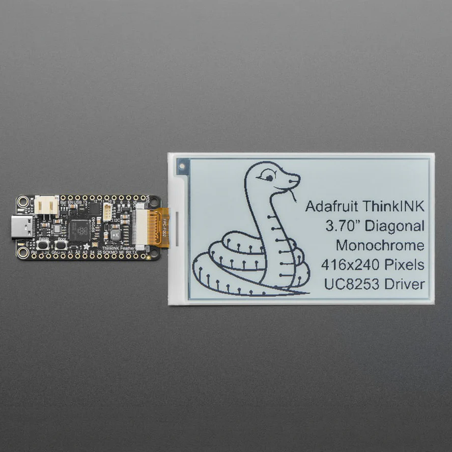 3.7" 416x240 Monochrome Black/White eInk / ePaper - Bare Display - UC8253 - Image 4
