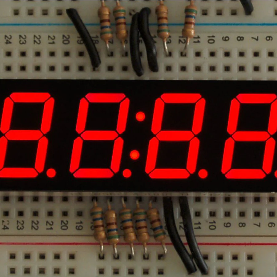 7-segment clock display - 0.56" digit height