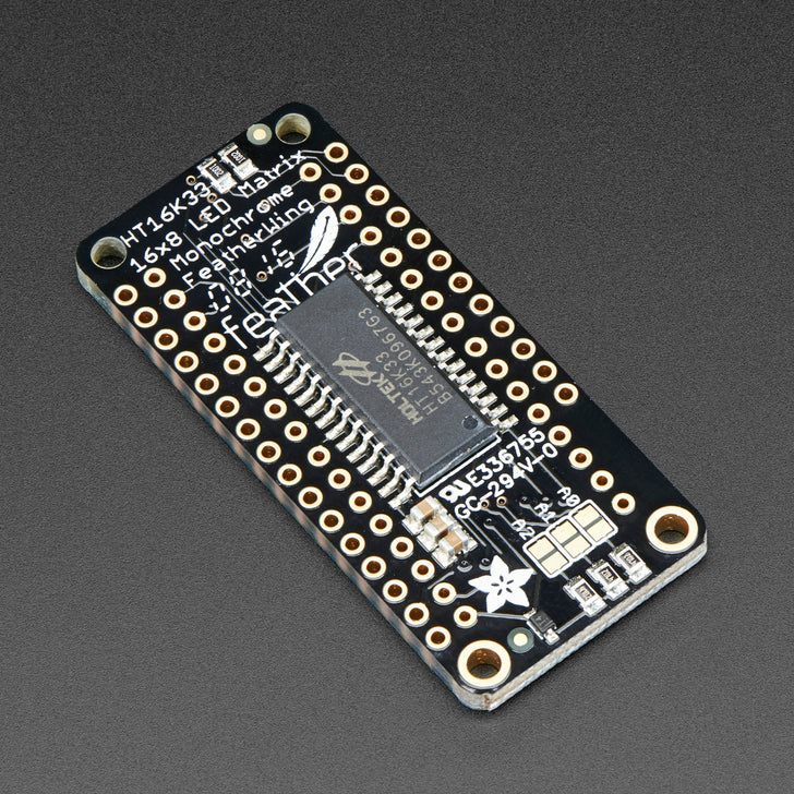 Adafruit 0.8" 8x16 LED Matrix FeatherWing Display Kit - Image 2