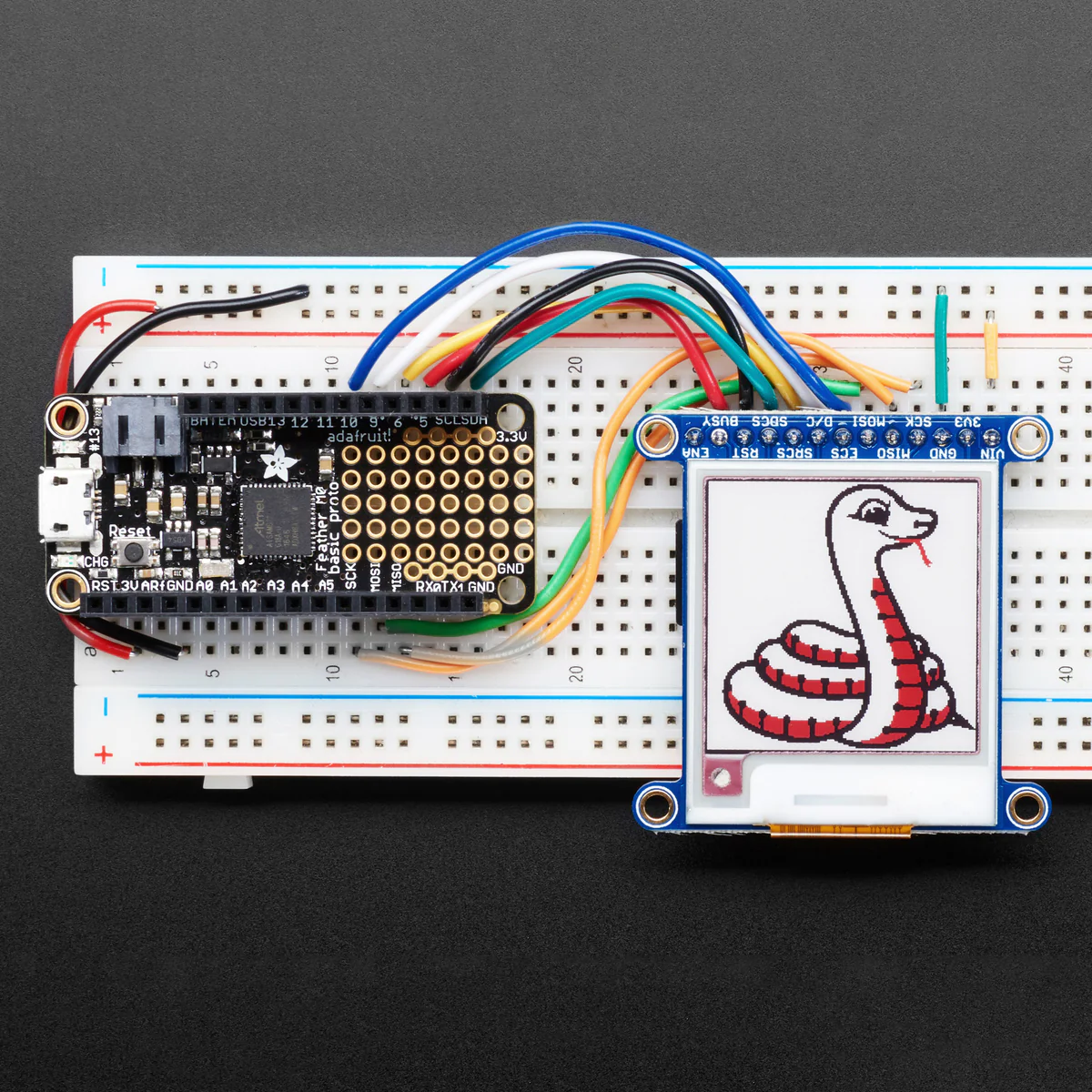 Adafruit 1.54" Tri-Color eInk / ePaper Display with SRAM - Red Black White - Image 5