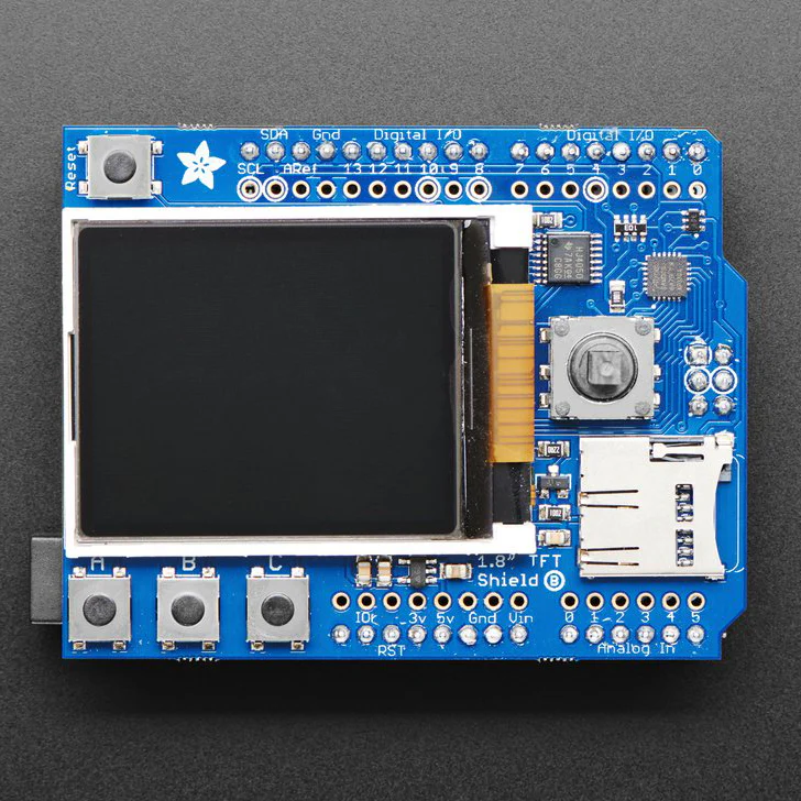Adafruit 1.8" Color TFT Shield w/microSD and Joystick - v 2 - Image 4