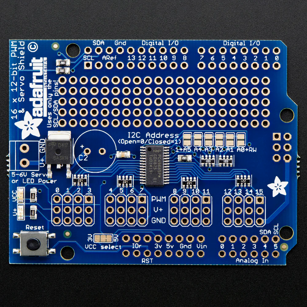 Adafruit 16-Channel 12-bit PWM/Servo Shield - I2C interface - Image 4