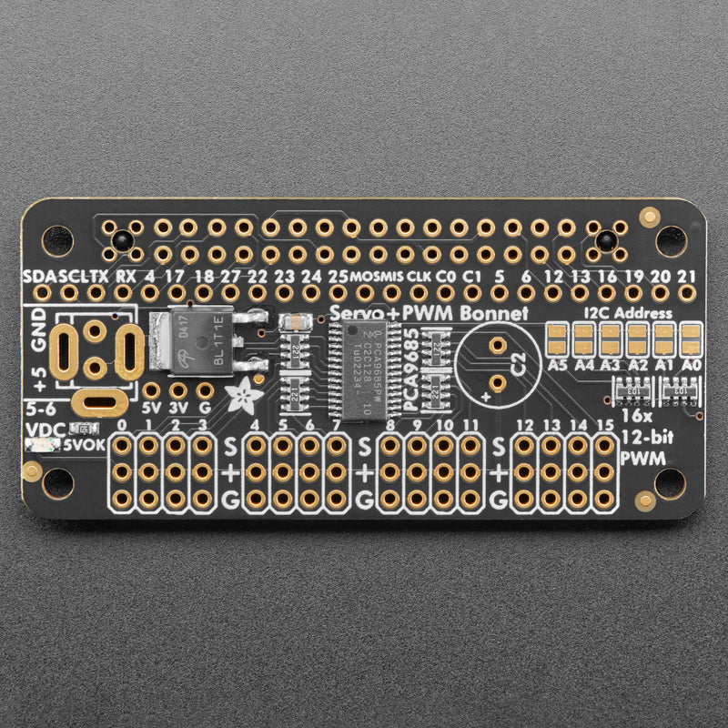 Adafruit 16-Channel PWM / Servo Bonnet for Raspberry Pi - Image 3