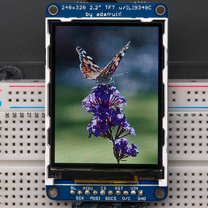 2.2" 18-bit color TFT LCD display with microSD card breakout - EYESPI Connector - Image 6