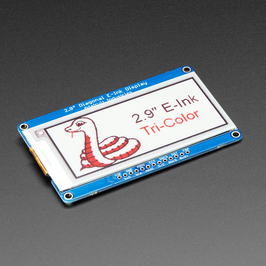 Adafruit 2.9" Red/Black/White eInk Display Breakout - THINK INK