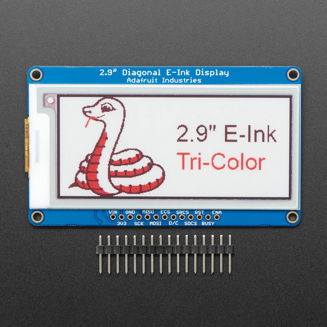 Adafruit 2.9" Red/Black/White eInk Display Breakout - THINK INK - Image 2