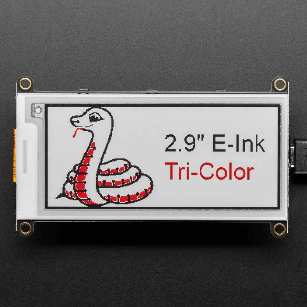 Adafruit 2.9" Tri-Color eInk / ePaper Display FeatherWing - Red Black White - Image 4
