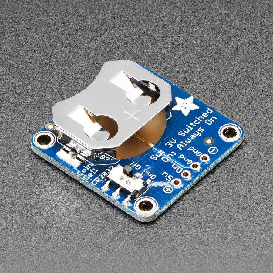 Adafruit 20mm Coin Cell Breakout w/On-Off Switch (CR2032)
