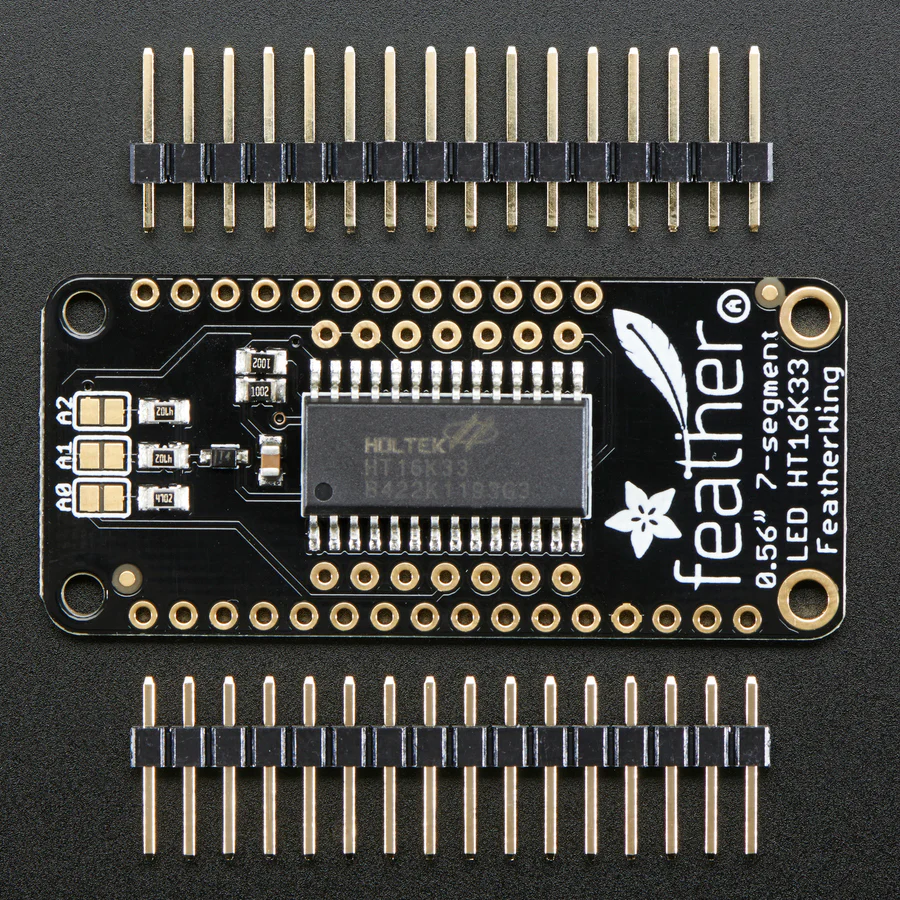 Adafruit 4-Digit 7-Segment LED Matrix Display FeatherWing - Image 2