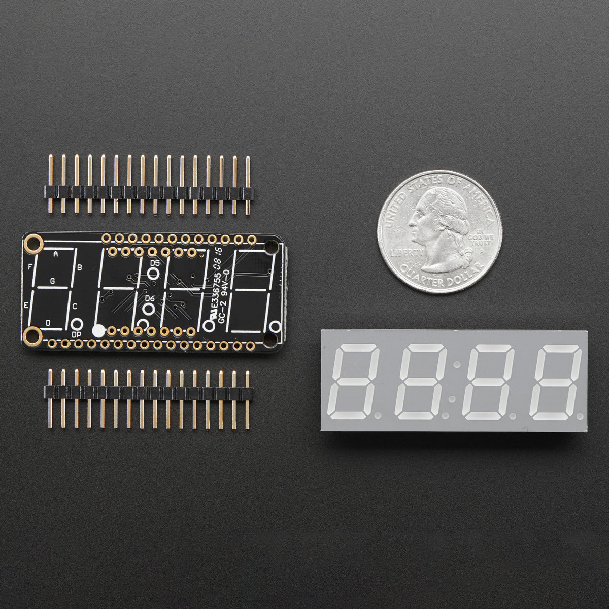Adafruit 4-Digit 7-Segment LED Matrix Display FeatherWing - Image 6