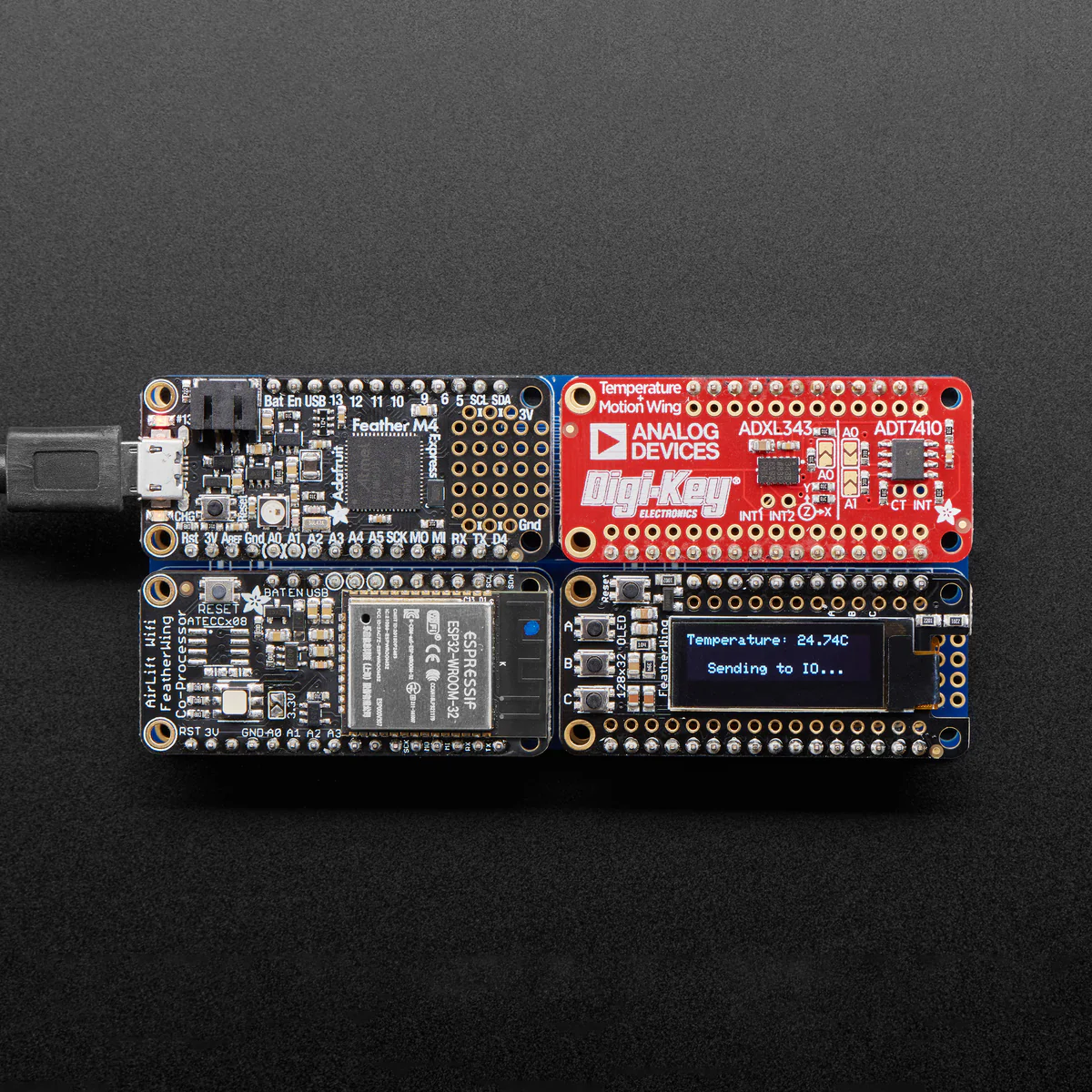 Adafruit AirLift FeatherWing – ESP32 WiFi Co-Processor - Image 5