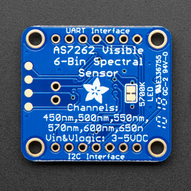 Adafruit AS7262 6-Channel Visible Light / Color Sensor Breakout - Image 3