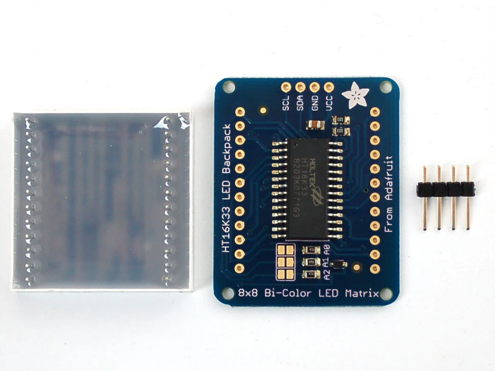 Adafruit Bicolour LED Square Pixel Matrix with I2C Backpack - Image 2