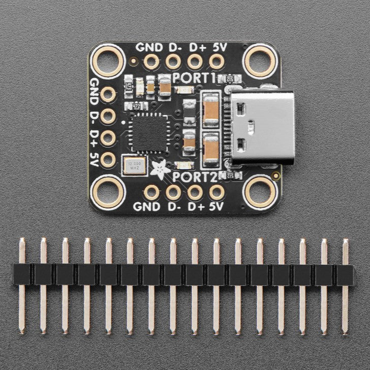 Adafruit CH334F Mini 2-Port USB Hub Breakout - Image 3