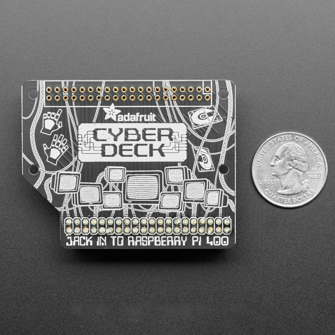 Adafruit CYBERDECK Bonnet for Raspberry Pi 400 - Image 7