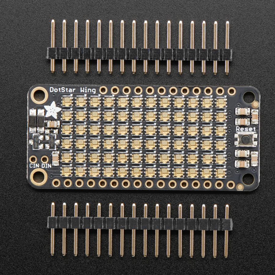 Adafruit DotStar FeatherWing - 6 x 12 RGB LEDs - Image 2
