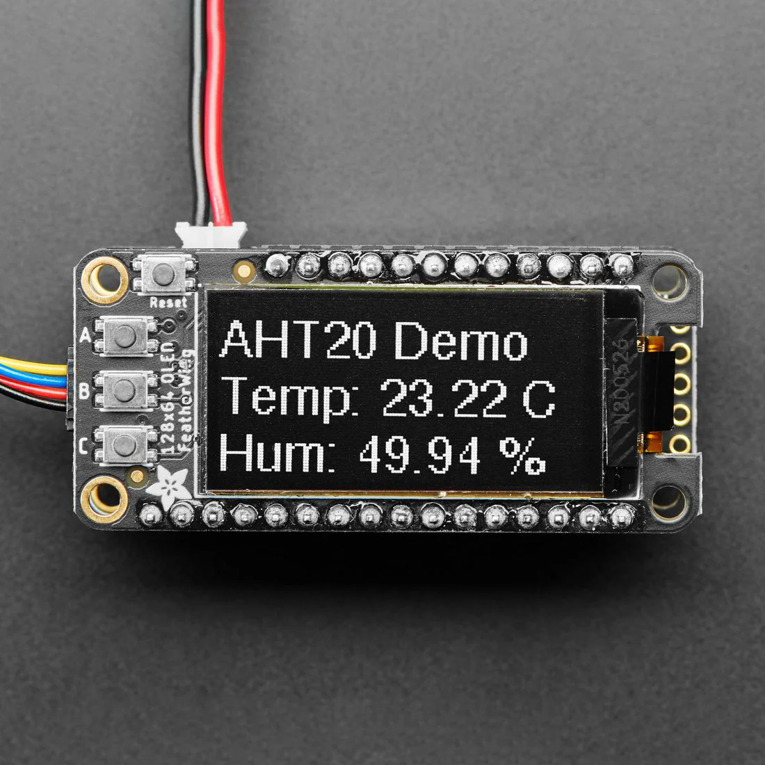 Adafruit FeatherWing OLED - 128x64 OLED Add-on For Feather - Image 2