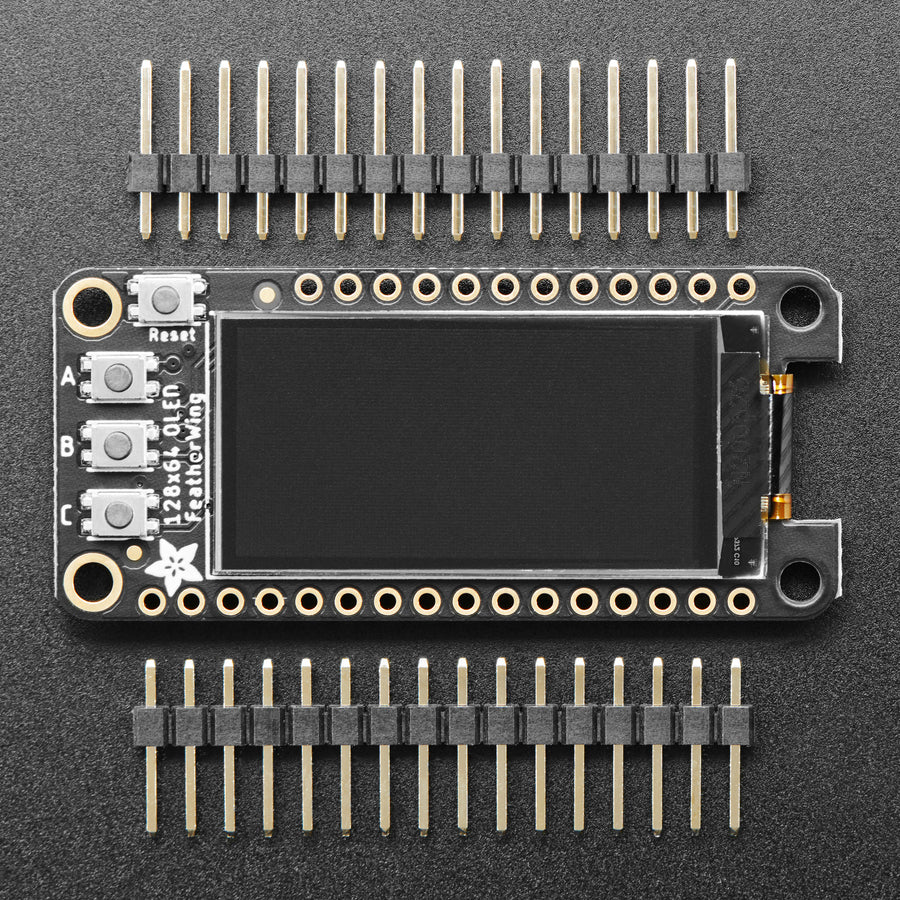 Adafruit FeatherWing OLED - 128x64 OLED Add-on For Feather - Image 3