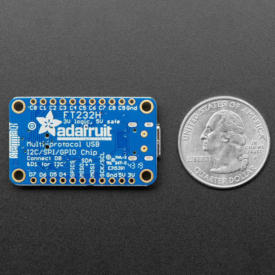Adafruit FT232H Breakout - General Purpose USB to GPIO, SPI, I2C - USB C - Image 3