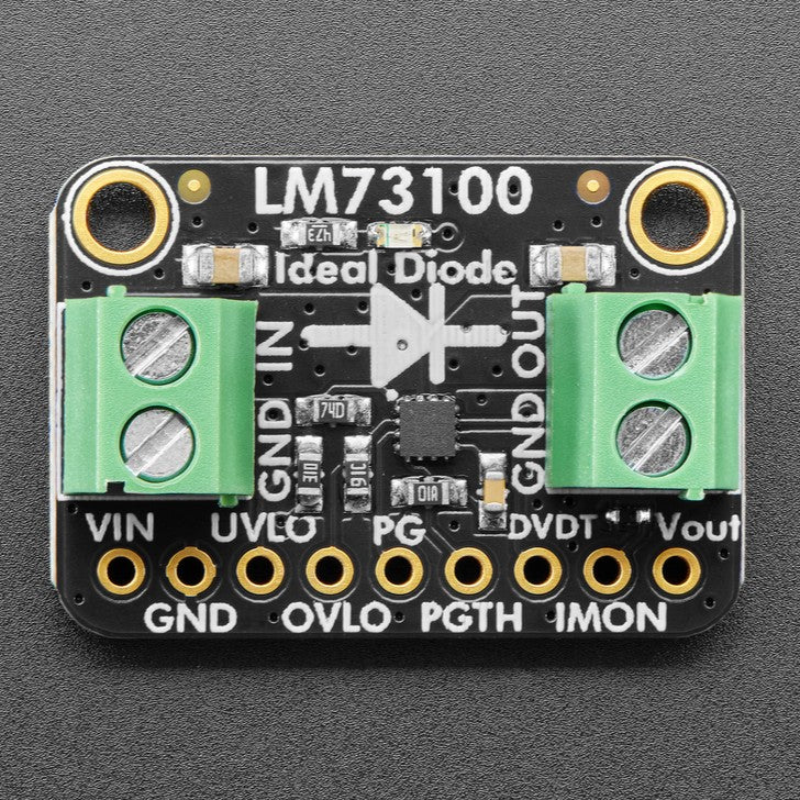 Adafruit LM73100 23V 5A Max Ideal Diode Breakout