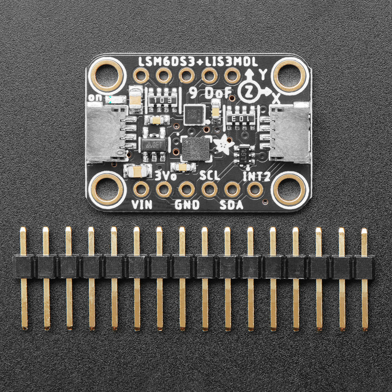 Adafruit LSM6DS3TR-C + LIS3MDL - Precision 9 DoF IMU - Image 2