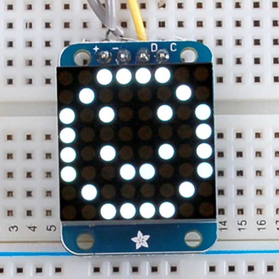 Adafruit Mini 0.7" 8x8 LED Matrix w/I2C Backpack - Image 2