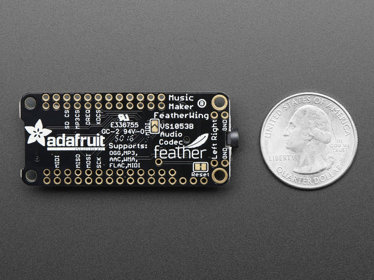 Adafruit Music Maker FeatherWing - MP3 OGG WAV MIDI Synth Player - Image 4