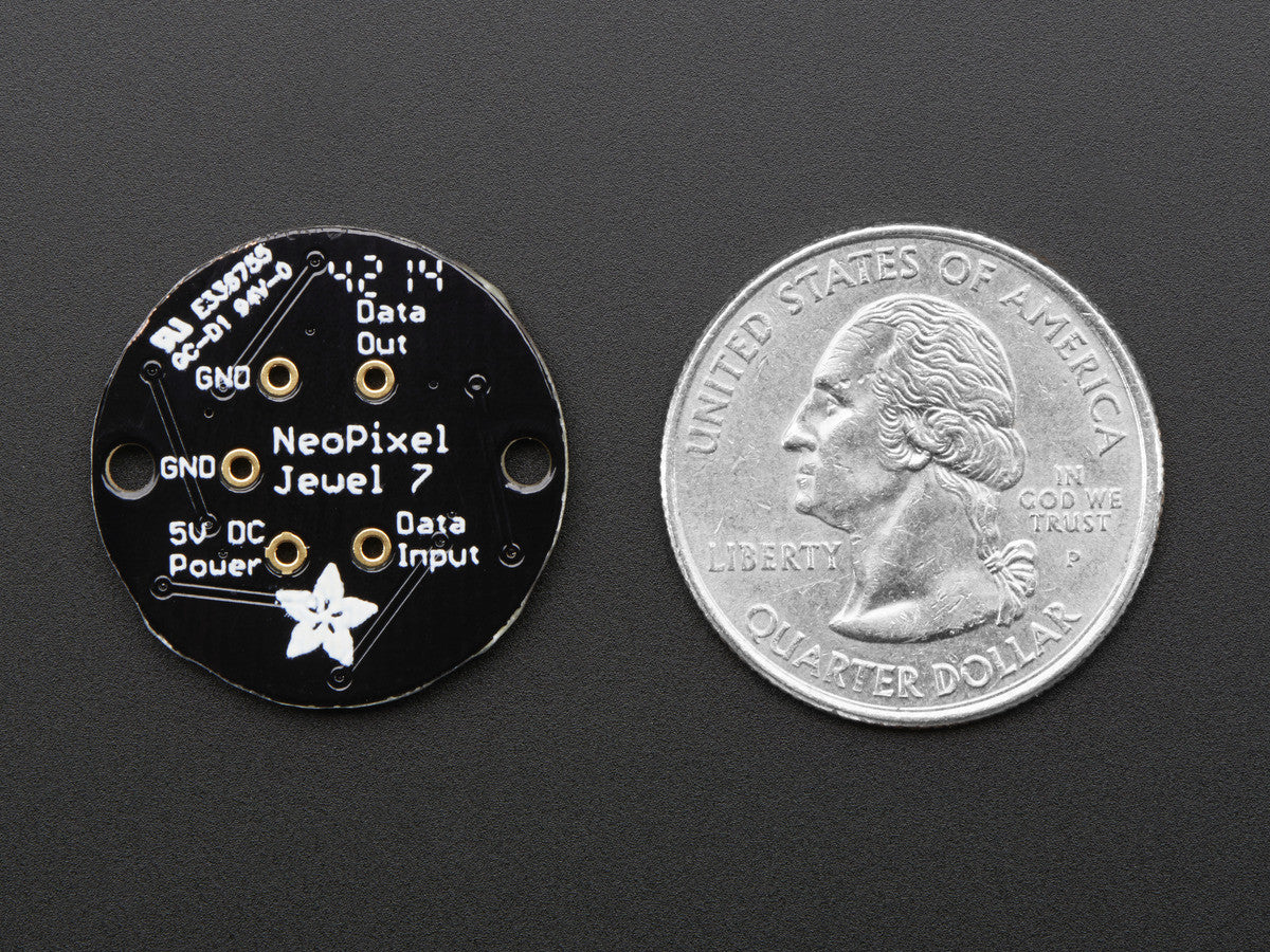 Adafruit NeoPixel Jewel - 7 x WS2812 5050 RGB LED with Integrated Drivers - Image 3