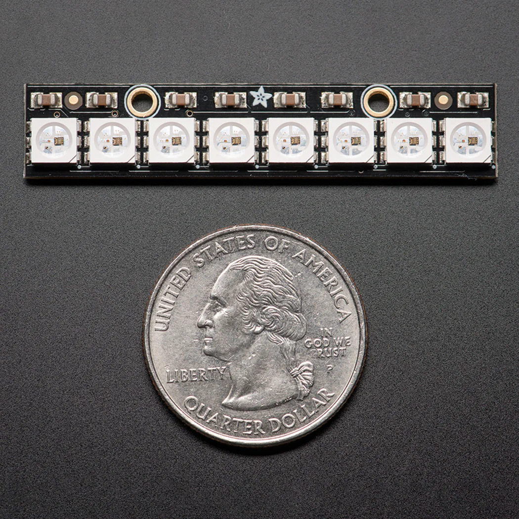 NeoPixel Stick - 8 x 5050 RGB LED with Integrated Drivers - Image 3