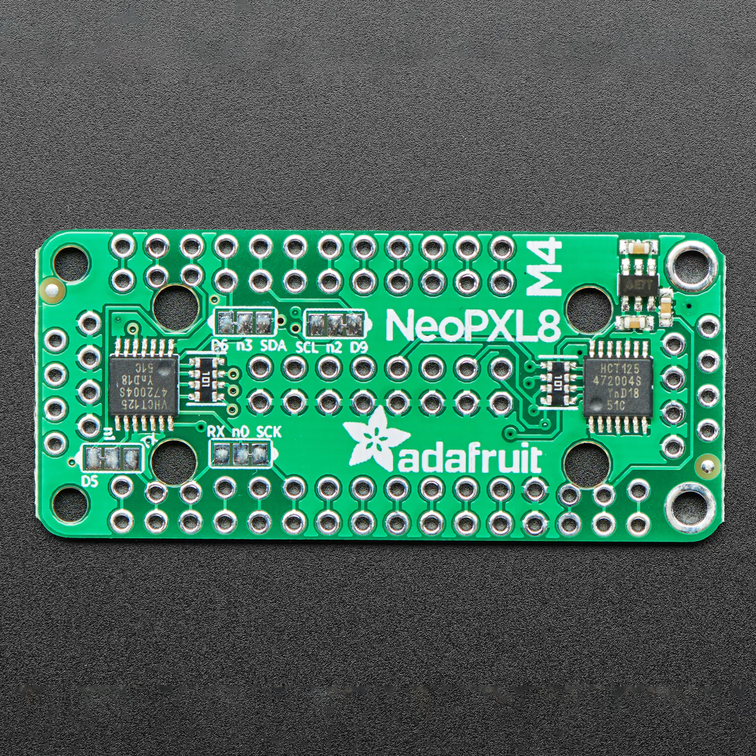 Adafruit NeoPXL8 FeatherWing for Feather M4 - 8 x DMA NeoPixels! - Image 6