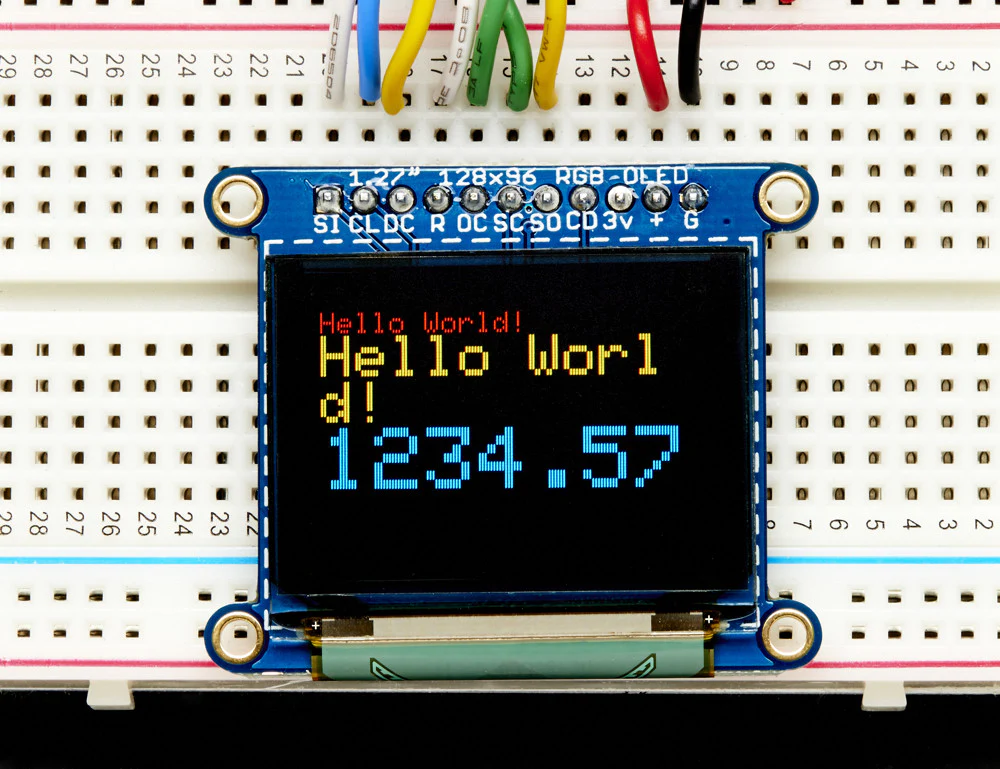 Adafruit OLED Breakout Board - 16-bit Color 1.27" w/microSD holder - Image 2