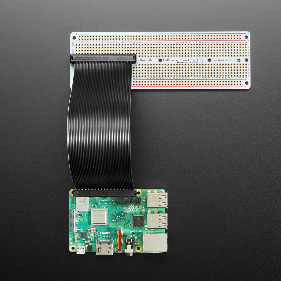 Adafruit Perma-Proto 40-Pin Raspberry Pi Breadboard PCB Kit - with 2x20 Header - Image 2