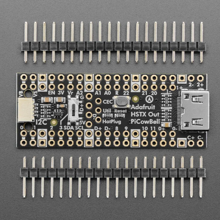 Adafruit PiCowBell HSTX DVI Output for Pico - Works with HDMI Displays - Image 3