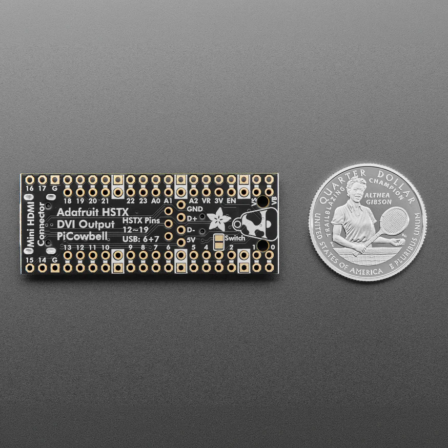 Adafruit PiCowBell HSTX DVI Output for Pico - Works with HDMI Displays - Image 6