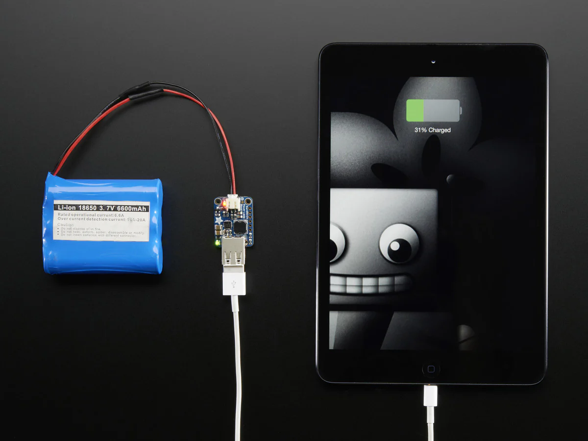 Adafruit PowerBoost 1000 Basic - 5V USB Boost @ 1000mA from 1.8V+ - Image 2