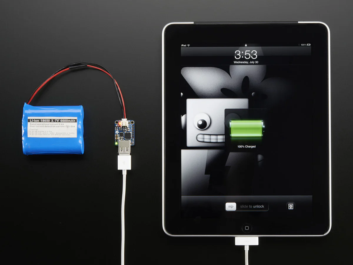 Adafruit PowerBoost 1000 Basic - 5V USB Boost @ 1000mA from 1.8V+ - Image 6
