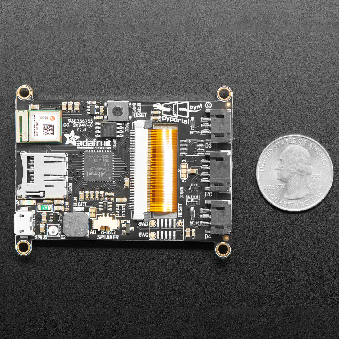 Adafruit PyPortal Pynt - CircuitPython Powered Internet Display - 2.4" TFT - Image 3