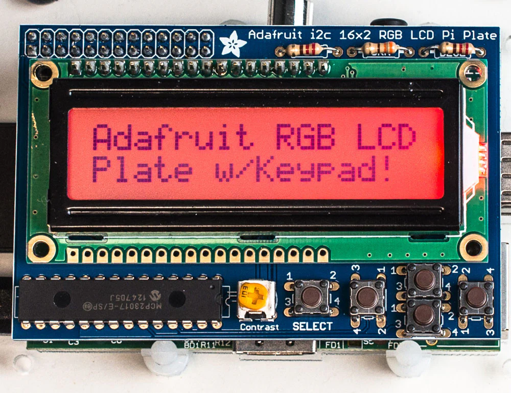 Adafruit RGB 16x2 LCD and Keypad Kit for Raspberry Pi - Image 11