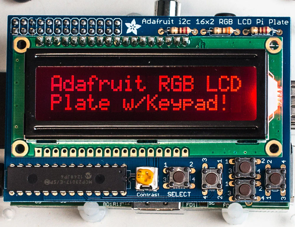 Adafruit RGB 16x2 LCD and Keypad Kit for Raspberry Pi - Image 12